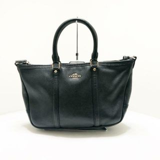 コーチ(COACH)のCOACH(コーチ) ハンドバッグ - 37154M 黒 レザー(ハンドバッグ)