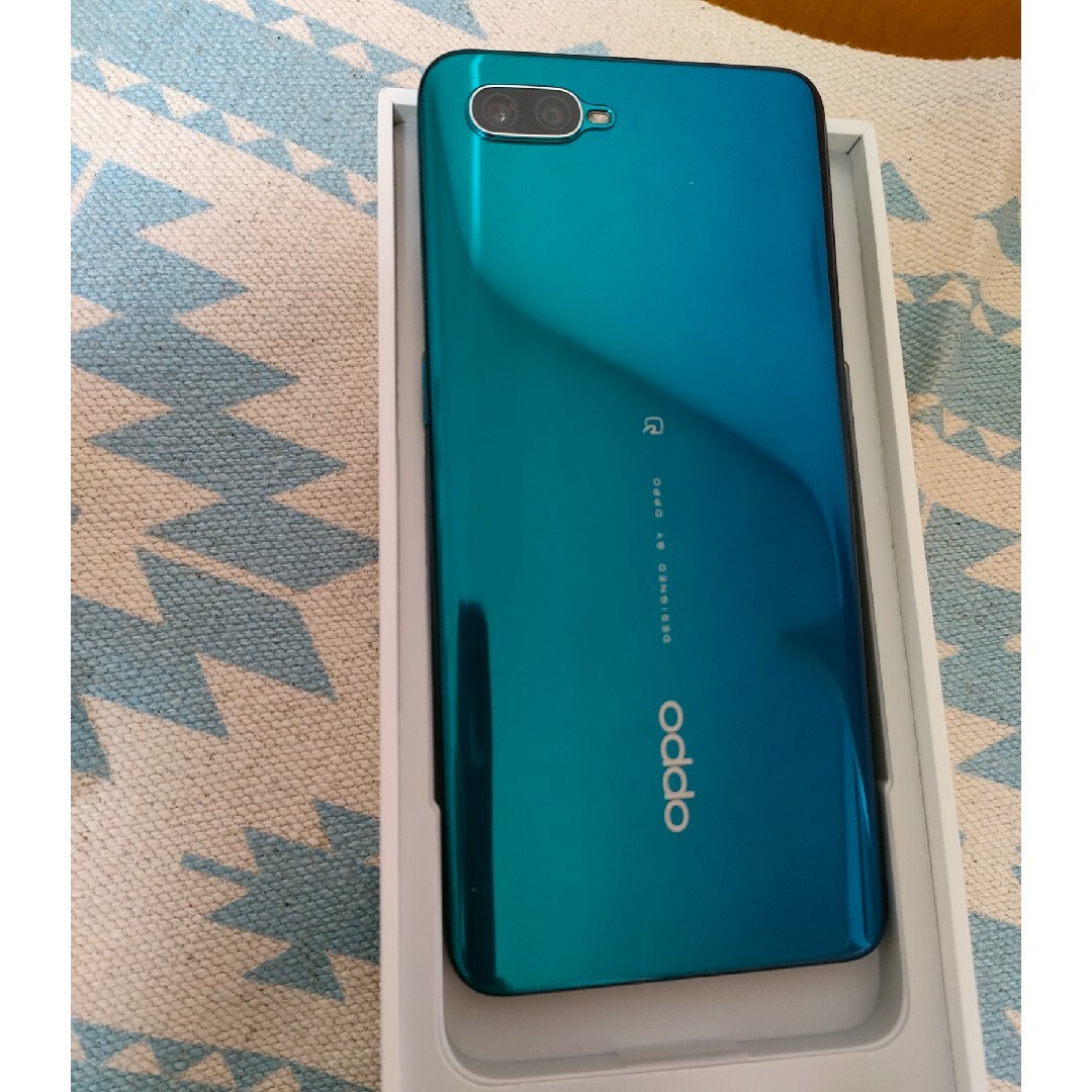 OPPO(オッポ)のOPPO Reno A  CPH1983  64GB  ブルー BLUE  中古 スマホ/家電/カメラのスマートフォン/携帯電話(スマートフォン本体)の商品写真