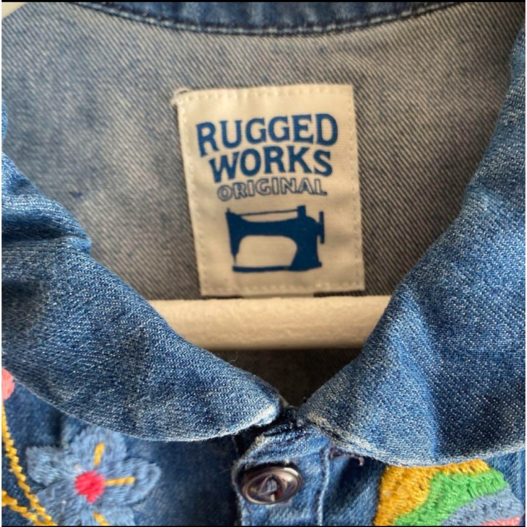 RUGGEDWORKS(ラゲッドワークス)のRUGGED WORKS  シャツ　ブラウス　デニム風 キッズ/ベビー/マタニティのキッズ服女の子用(90cm~)(ブラウス)の商品写真