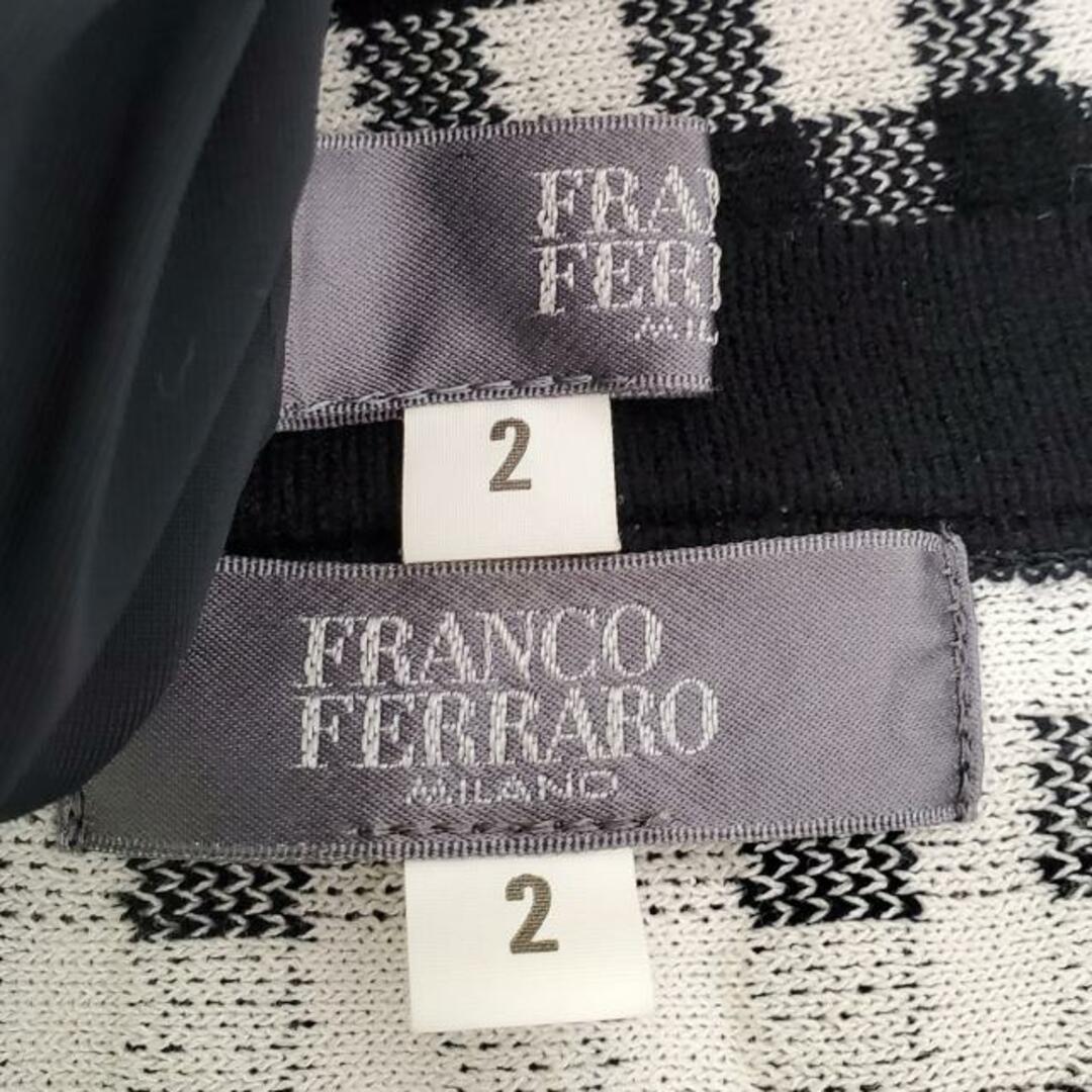 FRANCO FERRARO(フランコフェラーロ)のFRANCO FERRARO(フランコフェラーロ) スカートセットアップ レディース - 黒×白 チェック柄 レディースのレディース その他(セット/コーデ)の商品写真