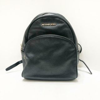 マイケルコース(Michael Kors)のMICHAEL KORS(マイケルコース) リュックサック - 黒 レザー(リュック/バックパック)