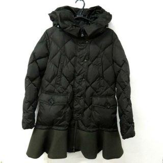 モンクレール(MONCLER)のMONCLER(モンクレール) ダウンコート サイズ3 L レディース美品  VAULOGETTE(ヴォロジェッテ) カーキ×ブラウン 長袖/秋/冬(ダウンコート)