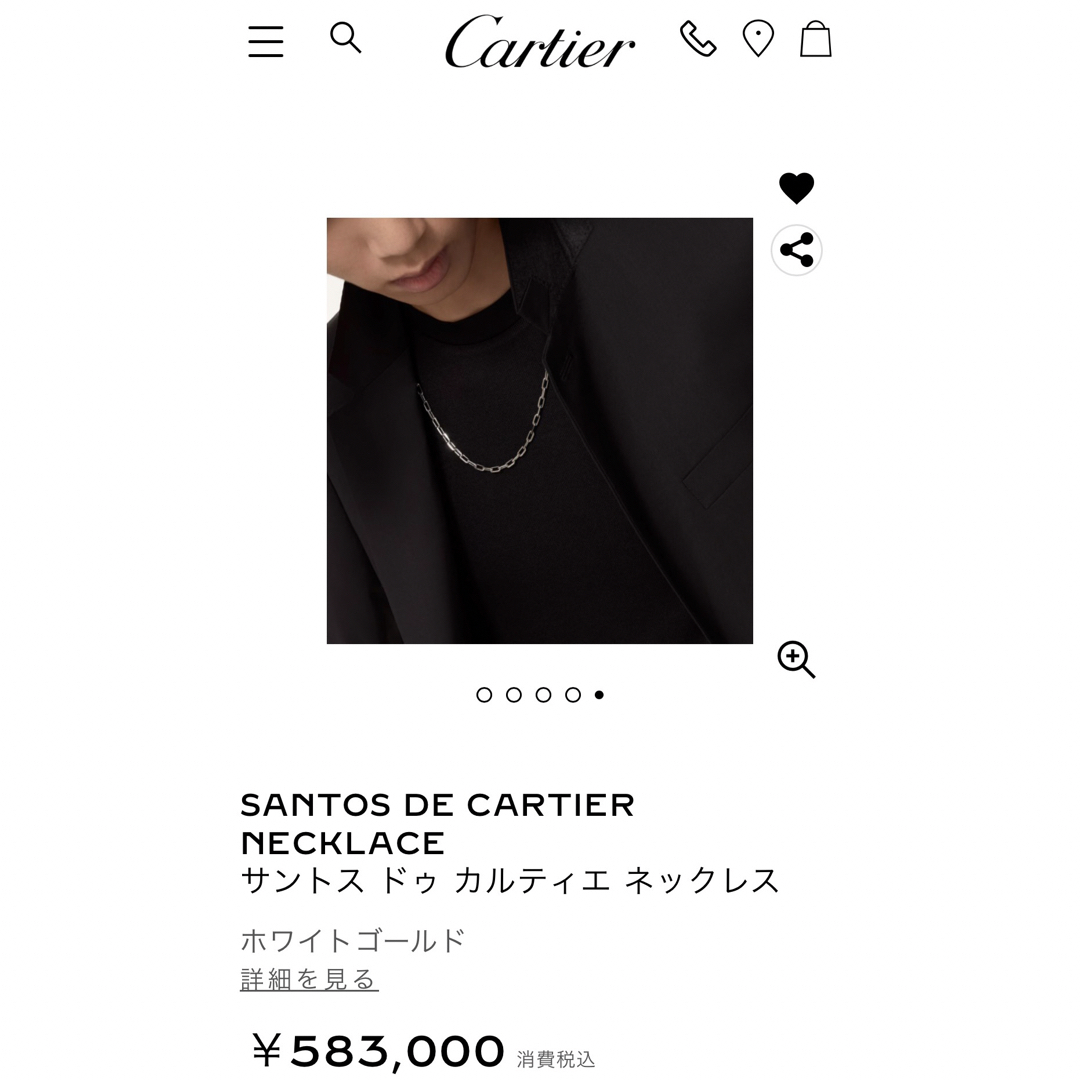 Cartier サントス ドゥ カルティエ ネックレス - アクセサリー Cartier サントス ドゥ カルティエ ネックレス - アクセサリー