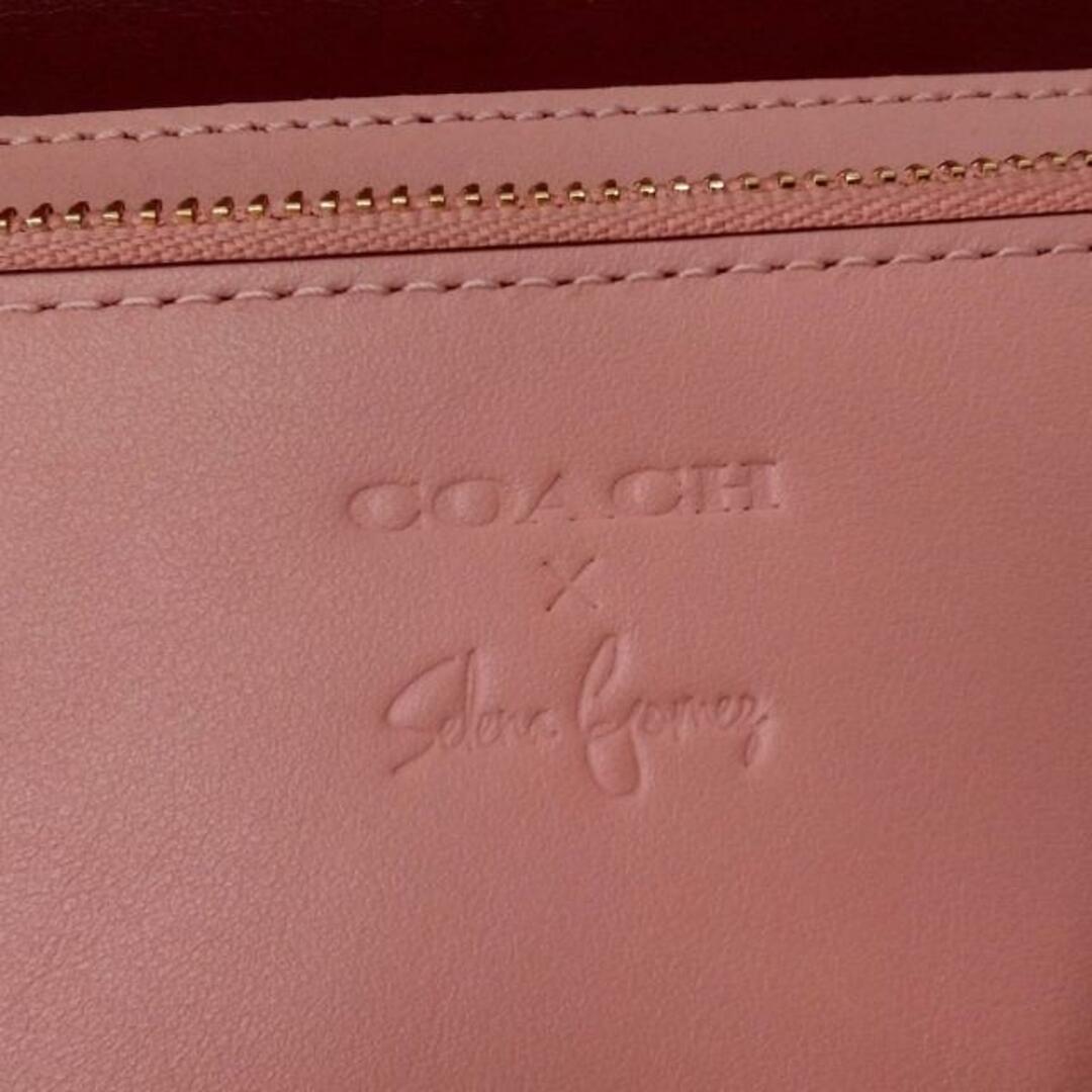 COACH(コーチ)のCOACH(コーチ) クラッチバッグ セレーナ フォルドオーバー クロスボディ クラッチ カラーブロック 39312 ピンク×ボルドー Coach x Selena Gomez レザー レディースのバッグ(クラッチバッグ)の商品写真