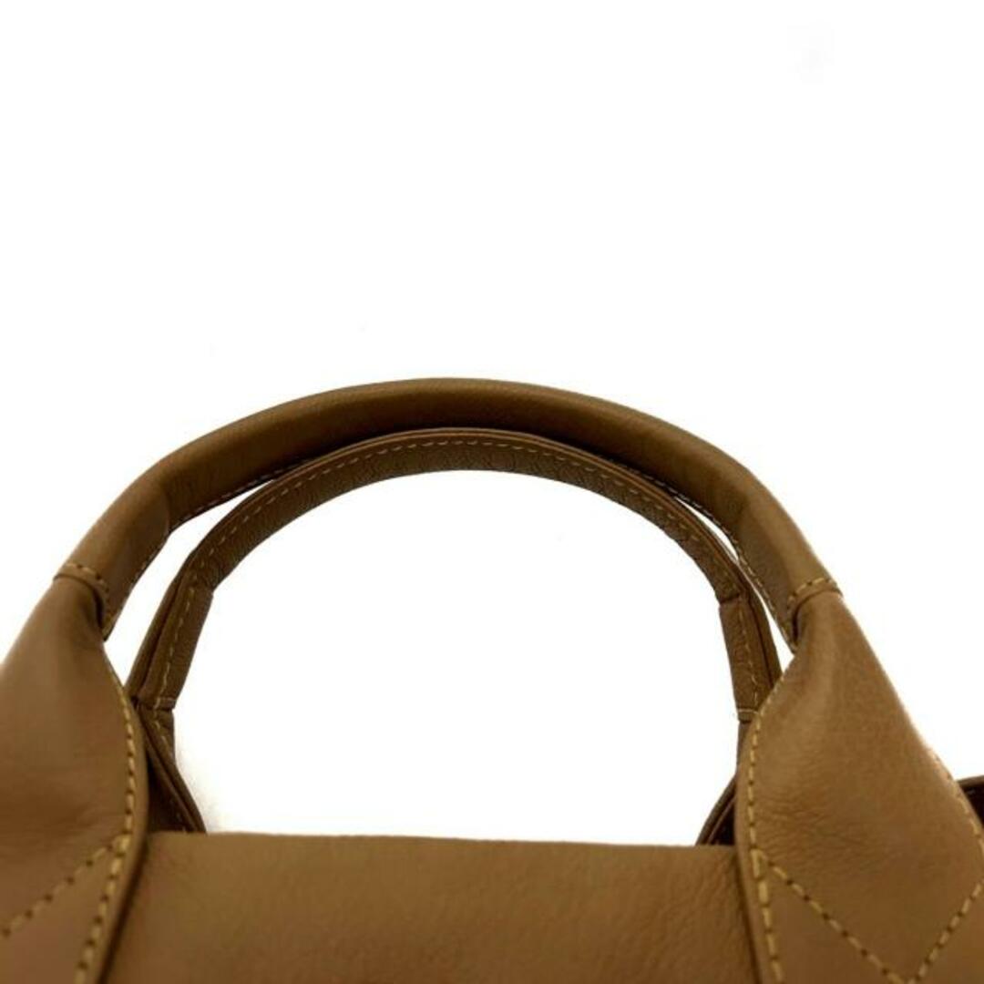 genten(ゲンテン) ハンドバッグ美品 - ブラウン レザー バッグ genten(ゲンテン) ハンドバッグ美品 - ブラウン レザー バッグ