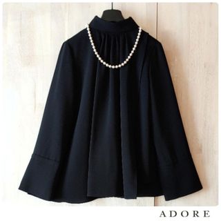 アドーア(ADORE)の◆幻◆希少美品　 定価3.5万円 ADORE　ジョーゼットフロントタックブラウス(シャツ/ブラウス(長袖/七分))