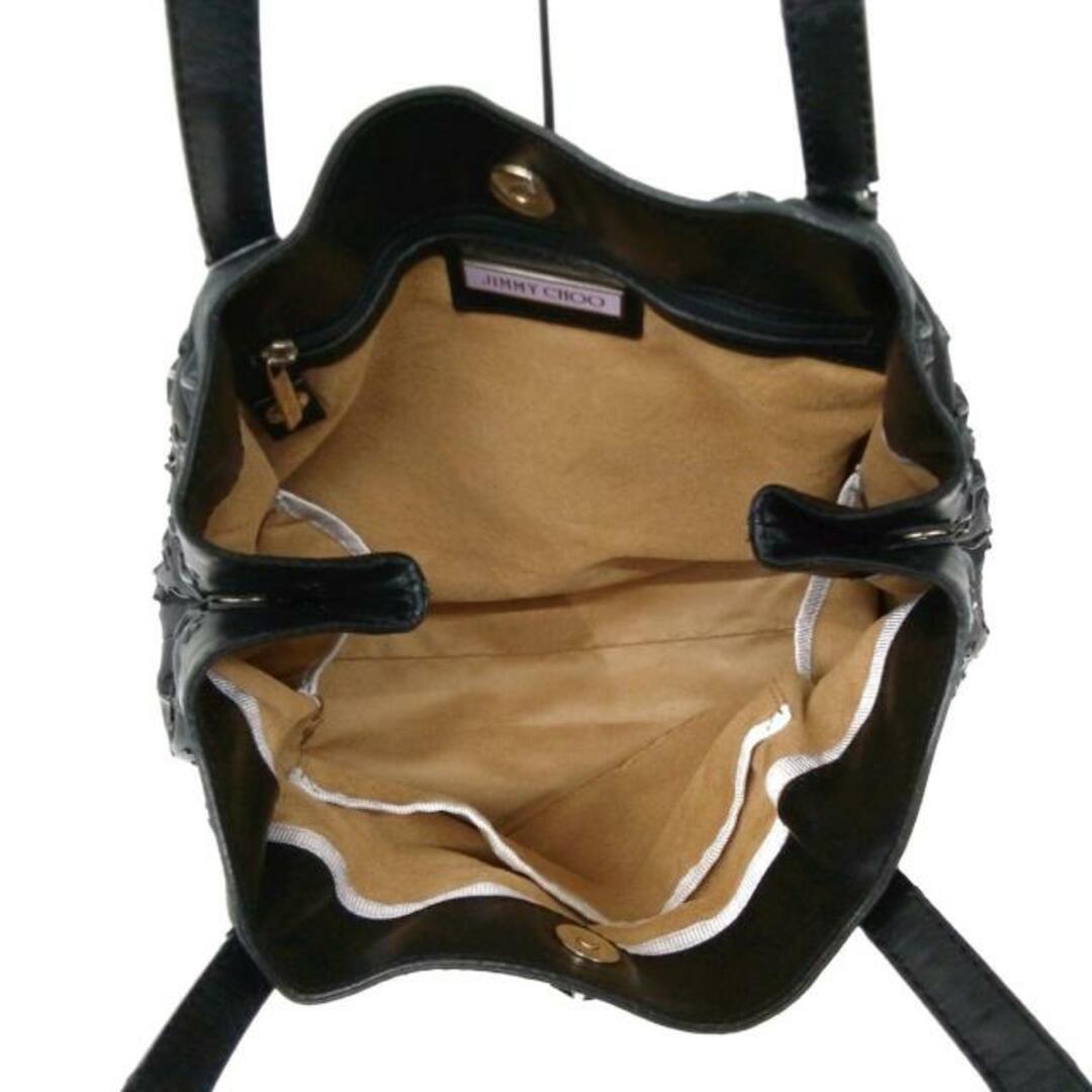 JIMMY CHOO(ジミーチュウ)のJIMMY CHOO(ジミーチュウ) トートバッグ スカーレット 黒 レザー レディースのバッグ(トートバッグ)の商品写真