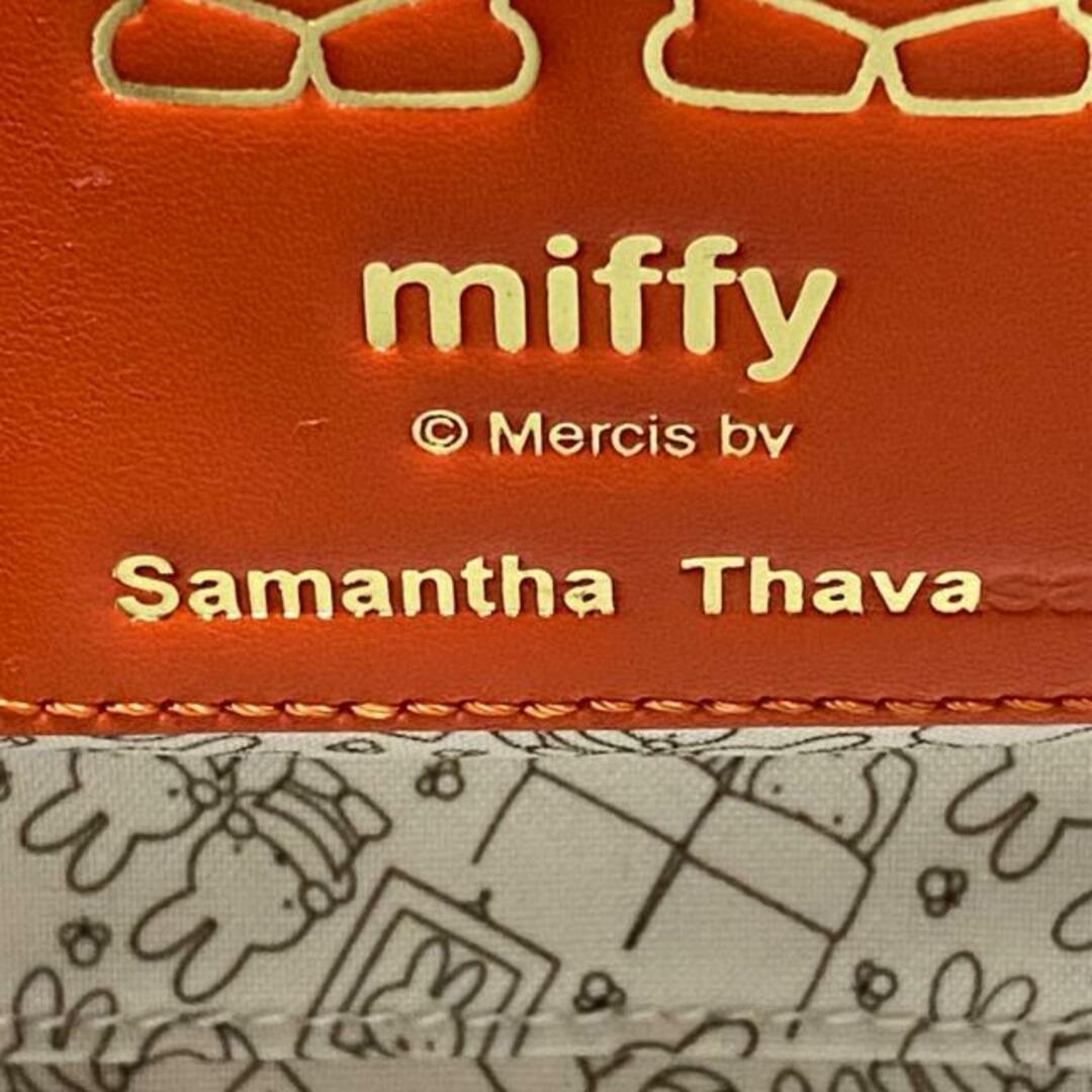 Samantha Thavasa(サマンサタバサ)のSamantha Thavasa(サマンサタバサ) トートバッグ - オレンジ×ブラウン miffyコラボ キャンバス×合皮 レディースのバッグ(トートバッグ)の商品写真