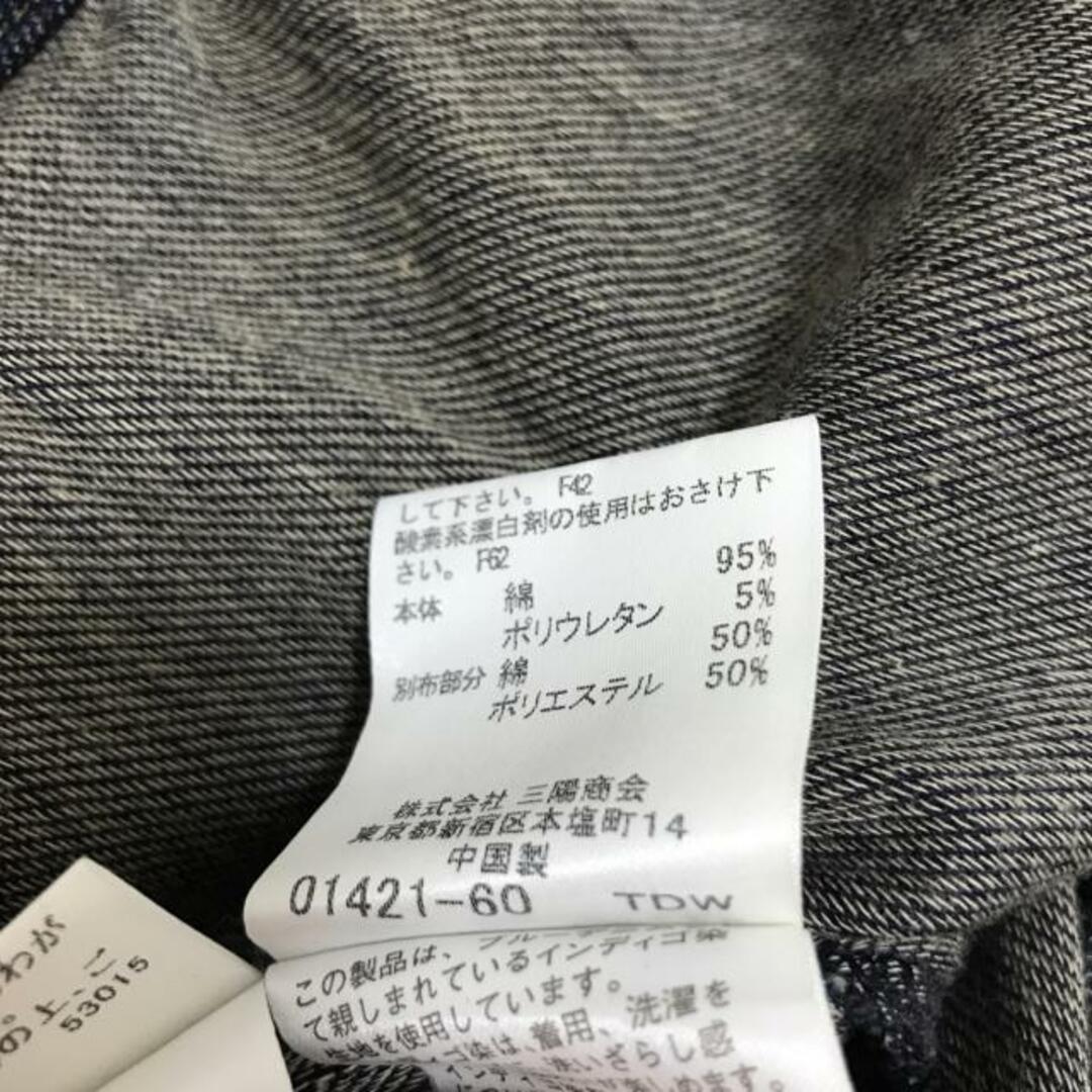 BURBERRY BLUE LABEL(バーバリーブルーレーベル)のBurberry Blue Label(バーバリーブルーレーベル) Gジャン サイズ38 M レディース - ネイビー 半袖/ショート丈/フード付き/春/夏 綿、ポリウレタン レディースのジャケット/アウター(Gジャン/デニムジャケット)の商品写真