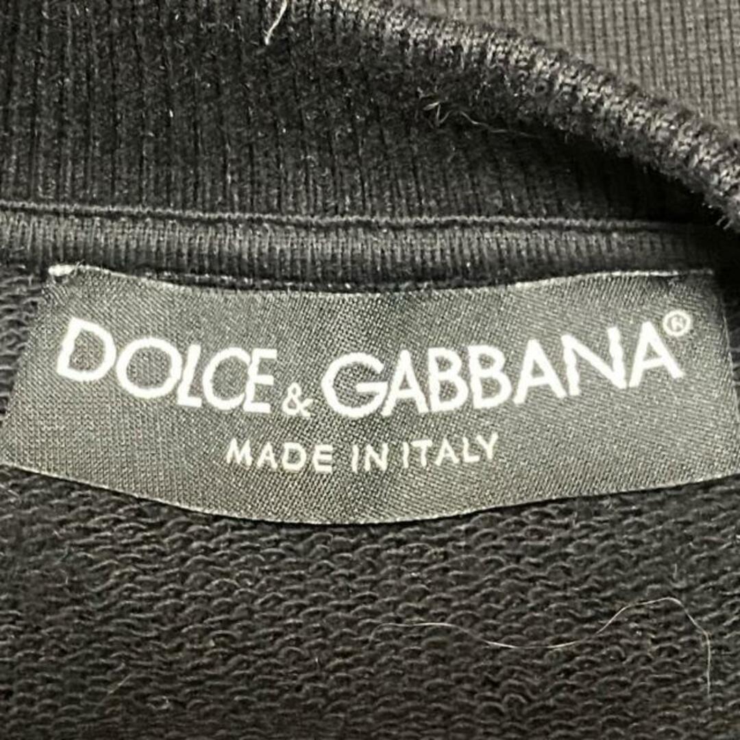 DOLCE&GABBANA(ドルチェアンドガッバーナ)のDOLCE&GABBANA(ドルチェアンドガッバーナ) トレーナー サイズ48 M メンズ - 黒×白 長袖 メンズのトップス(スウェット)の商品写真