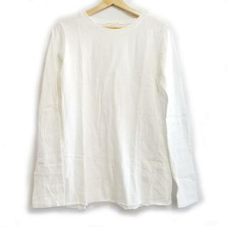 ドゥーズィエムクラス(DEUXIEME CLASSE)のDEUXIEME CLASSE(ドゥーズィエム) 長袖Tシャツ レディース - 白 クルーネック(Tシャツ(長袖/七分))