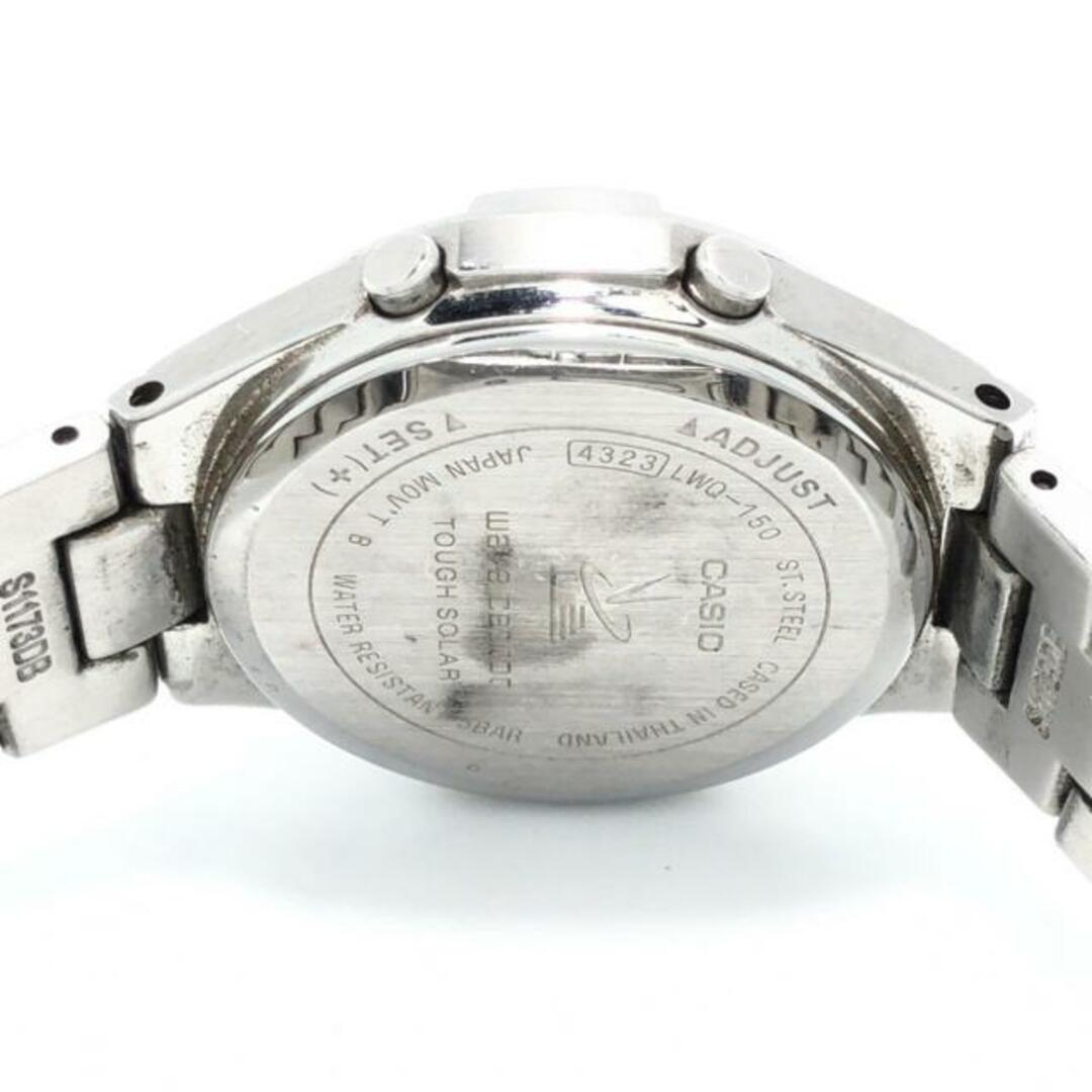 CASIO(カシオ)のCASIO(カシオ) 腕時計 wave ceptor(ウェーブセプター) LWQ-150 レディース タフソーラー/電波 シルバー レディースのファッション小物(腕時計)の商品写真