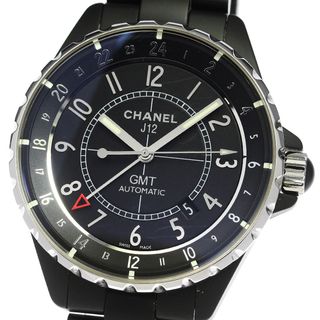 シャネル(CHANEL)のシャネル CHANEL H3101 J12 GMT マットブラック 自動巻き メンズ _811333(腕時計(アナログ))