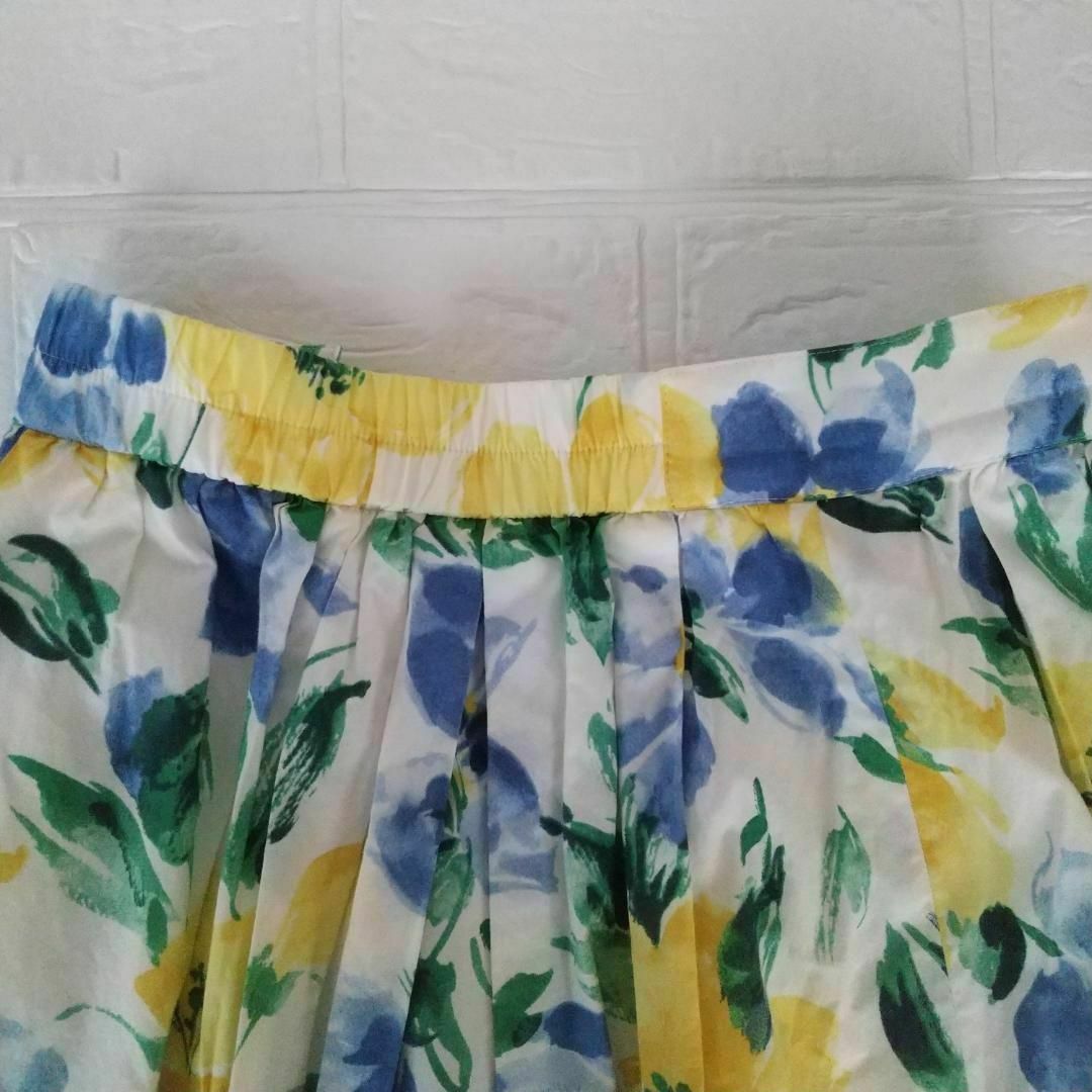 NOLLEY'S(ノーリーズ)のSale❣美品✨[M]ノーリーズ Nolley's フラワー花柄 フレアスカート レディースのスカート(ひざ丈スカート)の商品写真