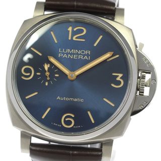 パネライ(PANERAI)のパネライ PANERAI PAM00729 ルミノール ドゥエ 3DAYS デイト 自動巻き ボーイズ 良品 _803975(腕時計(アナログ))