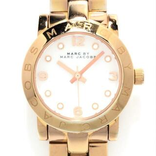 マークバイマークジェイコブス(MARC BY MARC JACOBS)のMARC BY MARC JACOBS(マークジェイコブス) 腕時計 - MBM3078 レディース ラインストーン アイボリー(腕時計)