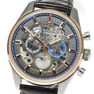 ゼニス(ZENITH)のゼニス ZENITH 51.2530.4047 エルプリメロ クロノマスター グランドデイト フルオープン 自動巻き メンズ 内箱付き_808127(腕時計(アナログ))