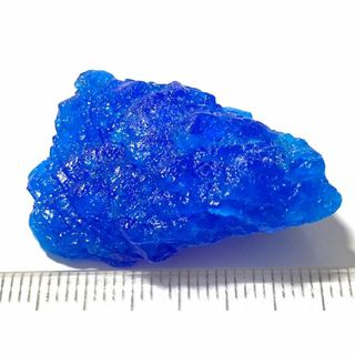 人工鉱物胆礬結晶　カルカンサイト・１・10g（鉱物標本）(その他)