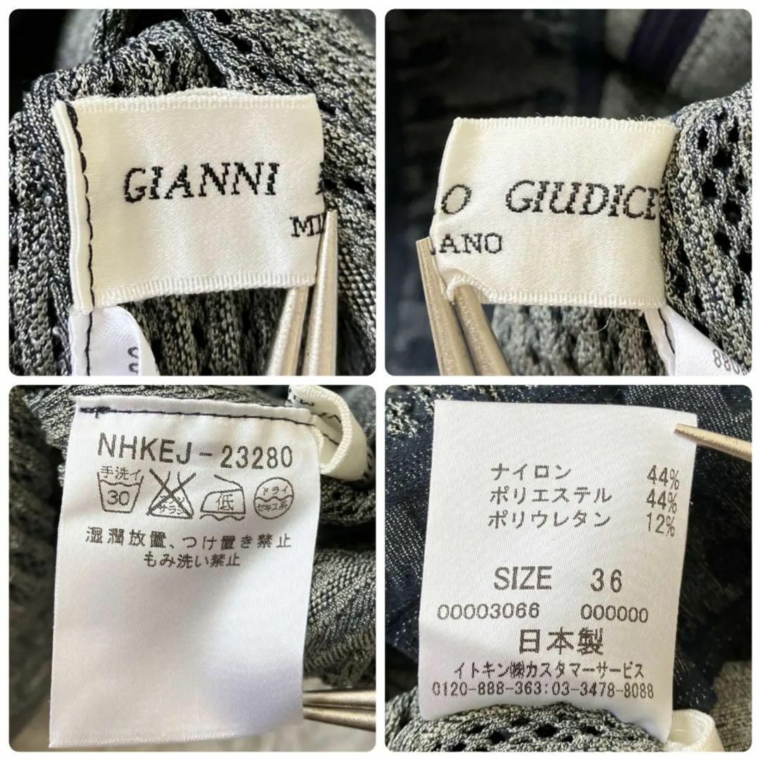 GIANNI LO GIUDICE(ジャンニロジュディチェ)のジャンニロジュディチェ　デニム風ジャケット　S　ストレッチ　洗える　日本製　春 レディースのジャケット/アウター(その他)の商品写真