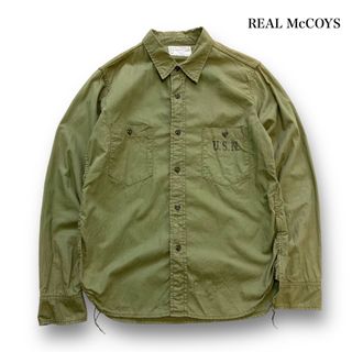 【THE REAL McCOYS】リアルマッコイズ USN ミリタリーシャツ