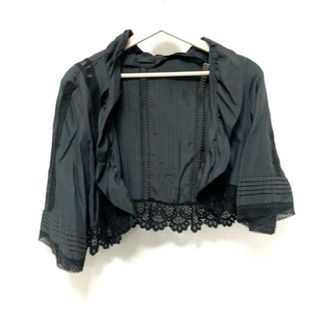 トゥービーシック(TO BE CHIC)のTO BE CHIC(トゥービーシック) ボレロ レディース美品  - 黒 七分袖/フリル(ボレロ)