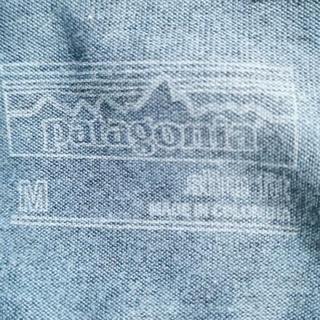 patagonia(パタゴニア)のPatagonia(パタゴニア) 半袖Tシャツ サイズM メンズ - ブルー クルーネック メンズのトップス(Tシャツ/カットソー(半袖/袖なし))の商品写真