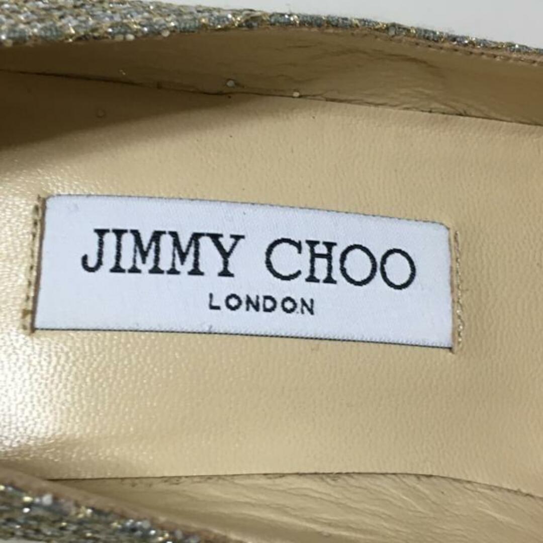 JIMMY CHOO(ジミーチュウ)のJIMMY CHOO(ジミーチュウ) パンプス 38 レディース - シルバー×ゴールド グリッター×化学繊維 レディースの靴/シューズ(ハイヒール/パンプス)の商品写真