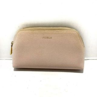 フルラ(Furla)のFURLA(フルラ) ポーチ - ベージュ レザー(ポーチ)