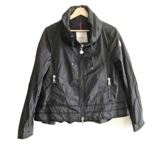 モンクレール(MONCLER)のMONCLER(モンクレール) ブルゾン サイズ2 M レディース ALLACHE 黒 長袖/ジップアップ/春/秋(ブルゾン)