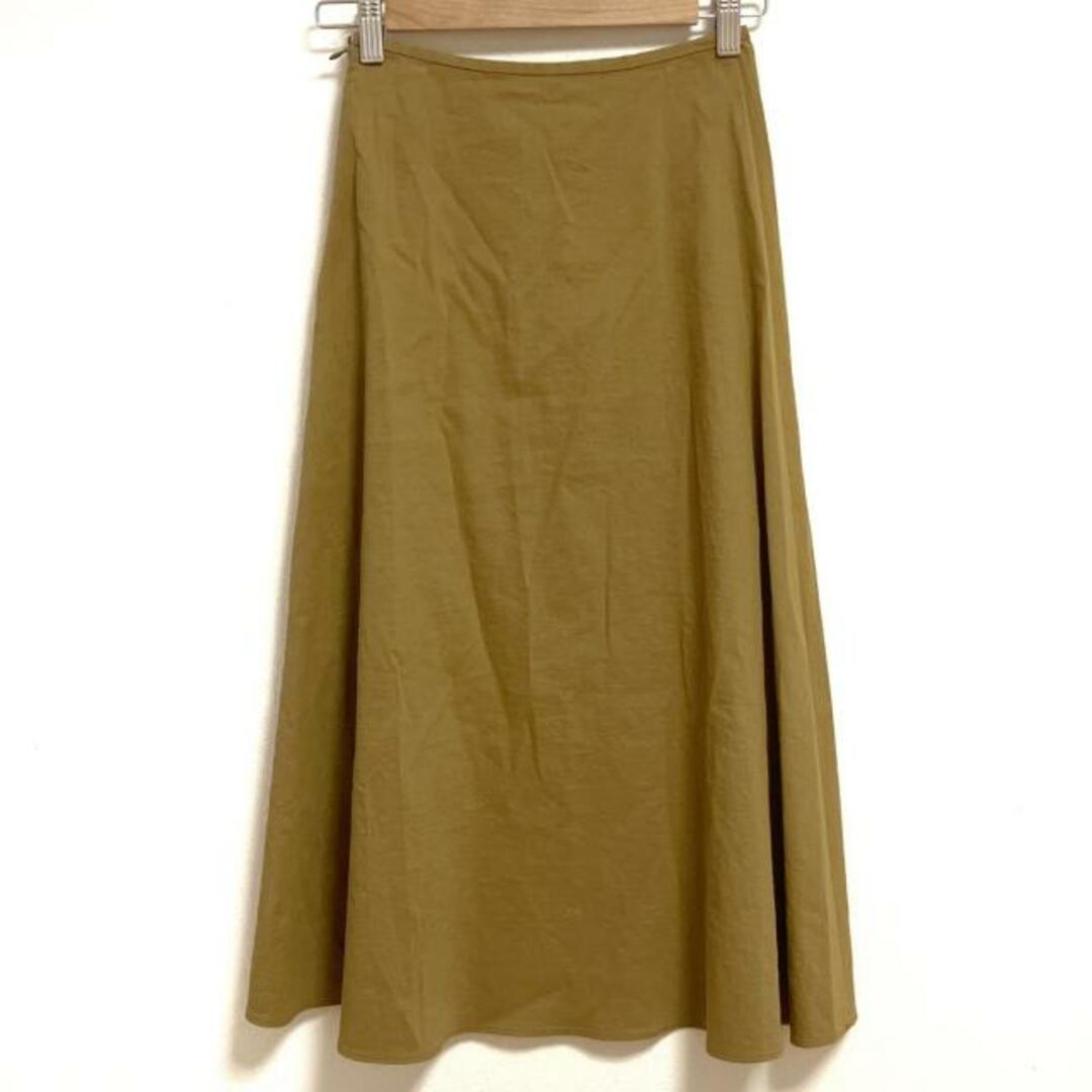 Theory luxe(セオリーリュクス)のtheory luxe(セオリーリュクス) ロングスカート サイズ32 XS レディース美品  - ベージュ レディースのスカート(ロングスカート)の商品写真