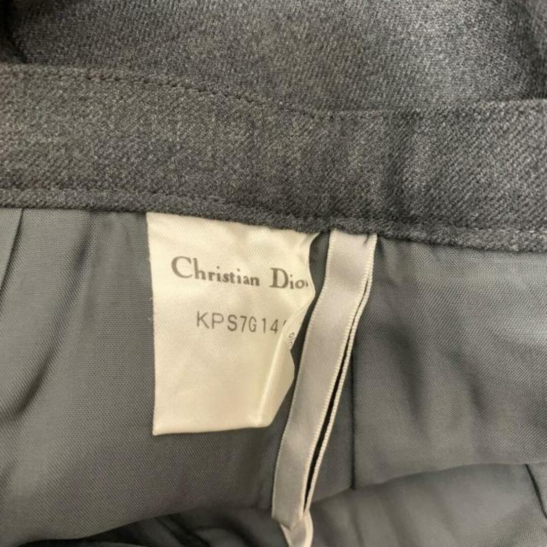 Christian Dior(クリスチャンディオール)のDIOR/ChristianDior(ディオール/クリスチャンディオール) スカート サイズ9 M レディース美品  - ダークグレー ひざ丈 レディースのスカート(その他)の商品写真