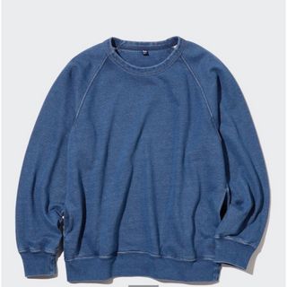 ユニクロ(UNIQLO)のインディゴスウェット　UNIQLO S(スウェット)