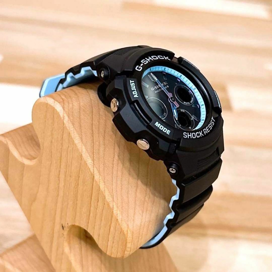 G-SHOCK(ジーショック)の激レア/美品【カシオ】ジーショック電波ソーラー腕時計 AWG-M100SPC 黒 レディースのファッション小物(腕時計)の商品写真