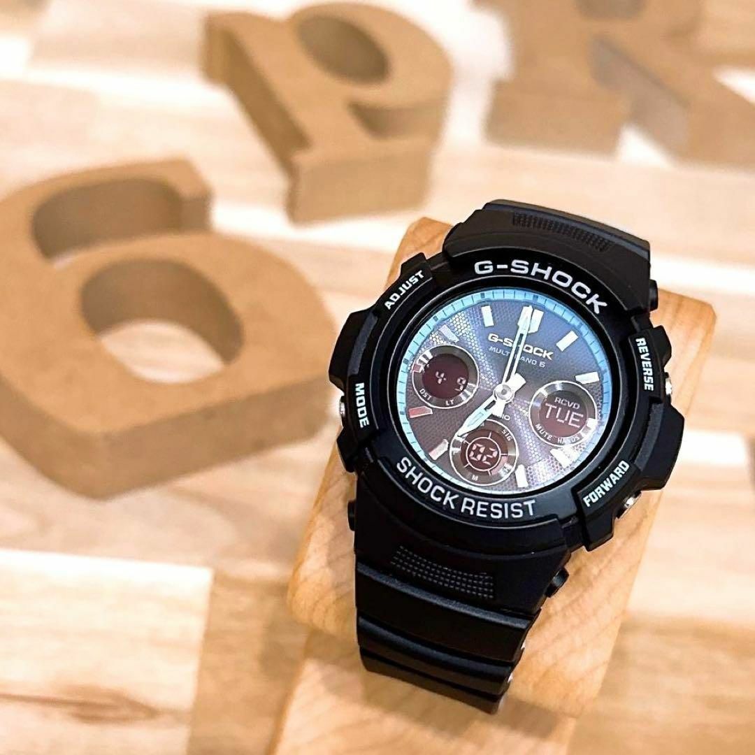 G-SHOCK(ジーショック)の激レア/美品【カシオ】ジーショック電波ソーラー腕時計 AWG-M100SPC 黒 レディースのファッション小物(腕時計)の商品写真