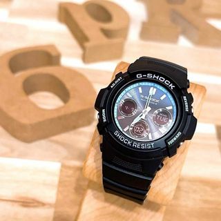 G-SHOCK - 激レア/美品【カシオ】ジーショック電波ソーラー腕時計 AWG-M100SPC 黒