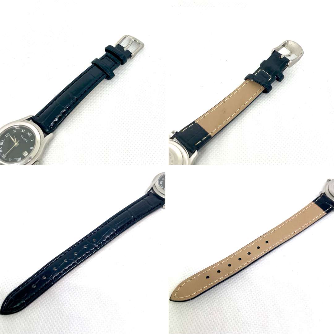 Gucci(グッチ)の稼働　GUCCI グッチ時計　5500L　レディース時計　人気　デイト　ブラック レディースのファッション小物(腕時計)の商品写真