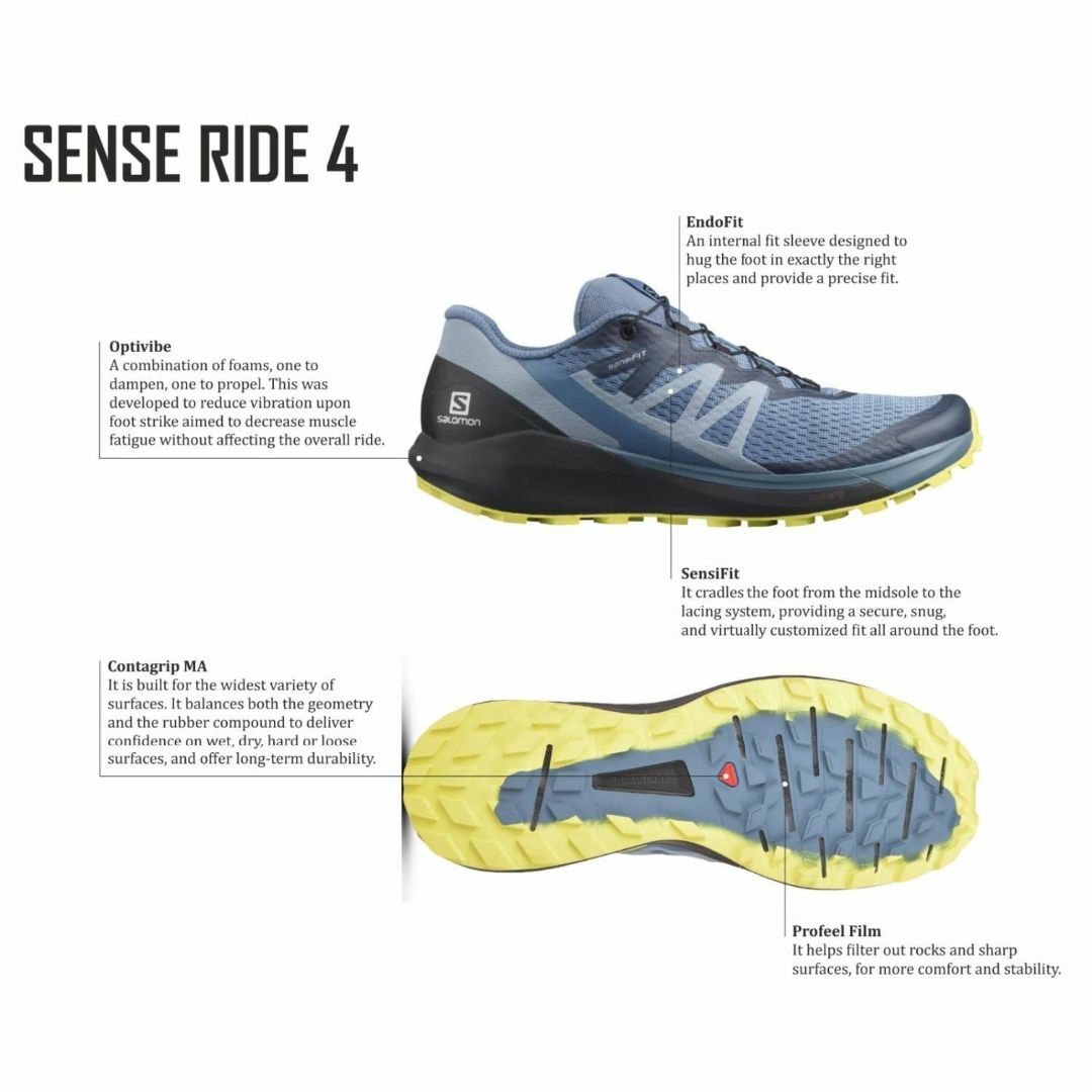 SALOMON(サロモン) トレイルランニングシューズ SENSE RIDE 4 メンズの靴/シューズ(その他)の商品写真