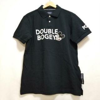 PEARLY GATES - PEARLY GATES(パーリーゲイツ) 半袖ポロシャツ サイズ5 XL メンズ美品  - 黒×白×レッド ミッキーマウス/Disneyコラボ