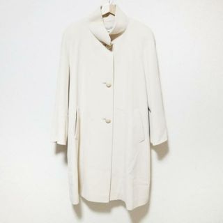 アクアスキュータム(AQUA SCUTUM)のAquascutum(アクアスキュータム) コート サイズ9 M レディース美品  - ベージュ 長袖/肩パッド/冬(その他)