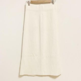 theory luxe(セオリーリュクス) ロングスカート サイズ38 M レディース美品  - アイボリー ニット/ウエストゴム