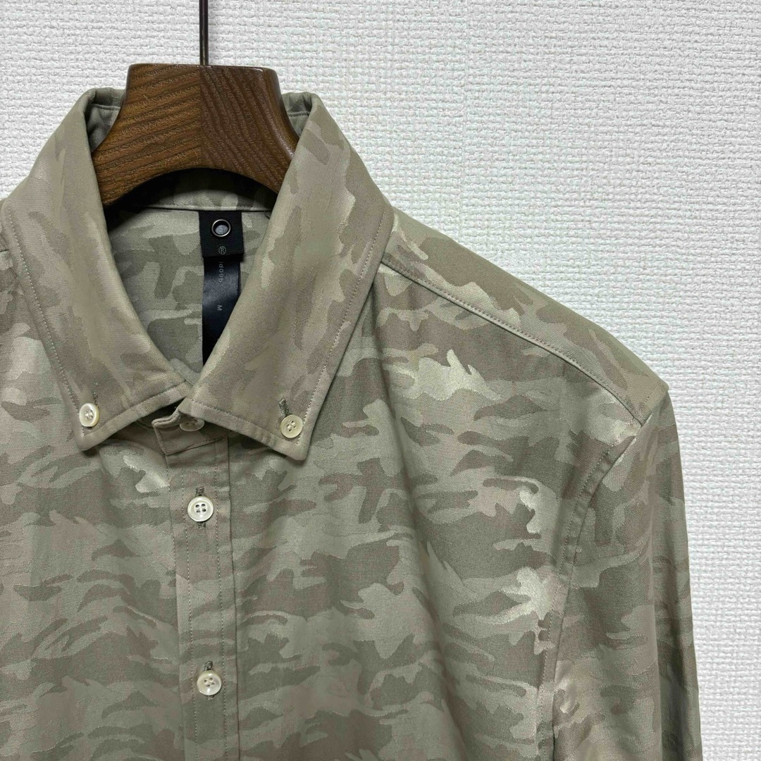 wjk(ダブルジェーケー)の極美品■wjk■jacquard camo 迷彩 微光沢 ストレッチ シャツ M メンズのトップス(シャツ)の商品写真