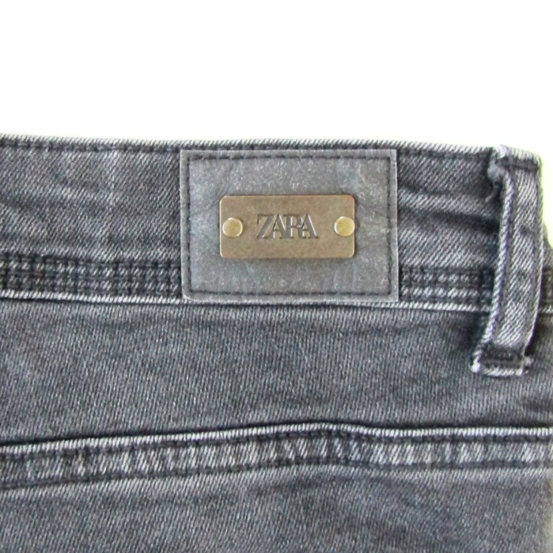 ZARA(ザラ)のZARAザラ▼ストレッチスキニーブラックデニム▼USA02▼ウエスト約70cm レディースのパンツ(デニム/ジーンズ)の商品写真