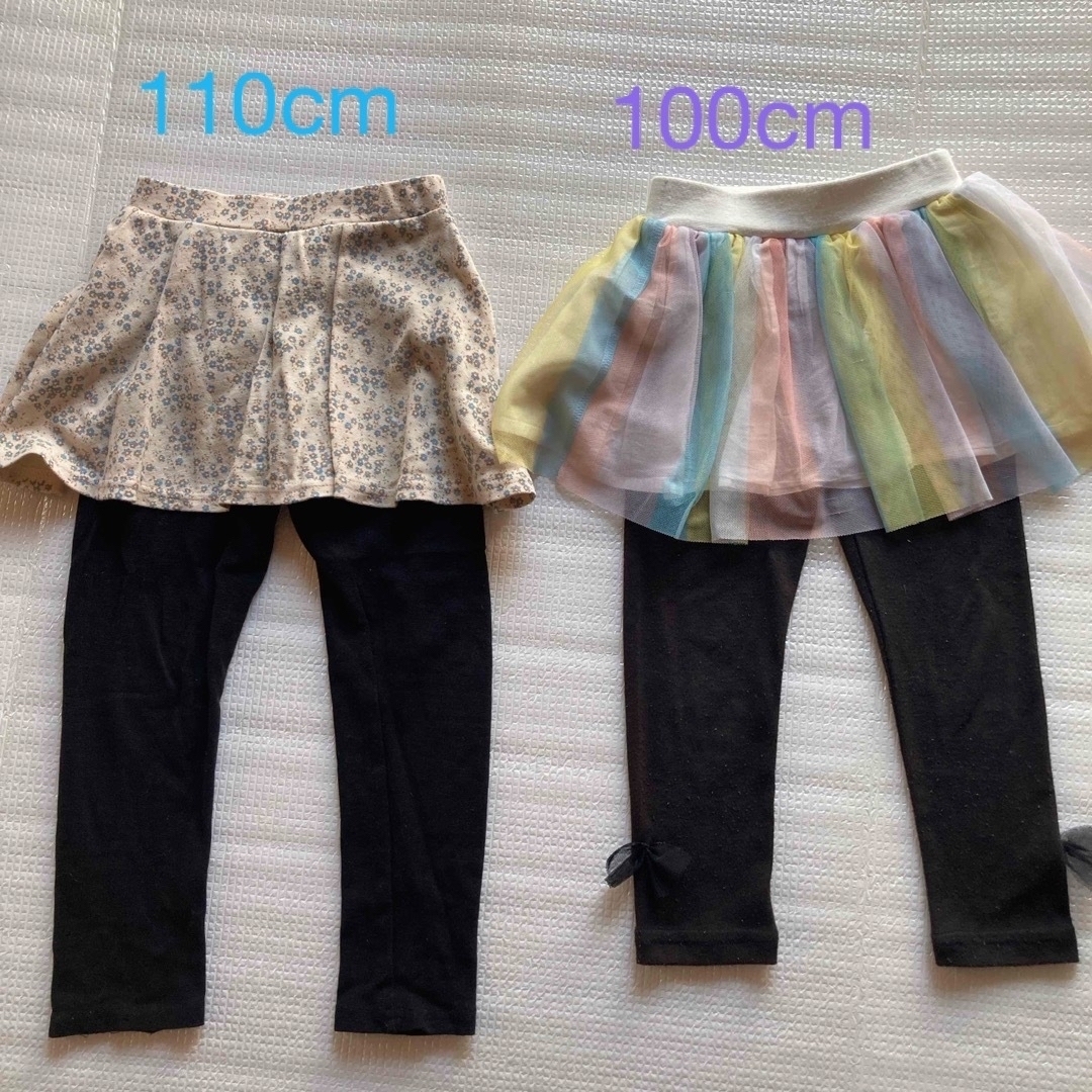 evercloset(エバークローゼット)のスカッツ　100cm、110cm 2枚組 キッズ/ベビー/マタニティのキッズ服女の子用(90cm~)(パンツ/スパッツ)の商品写真