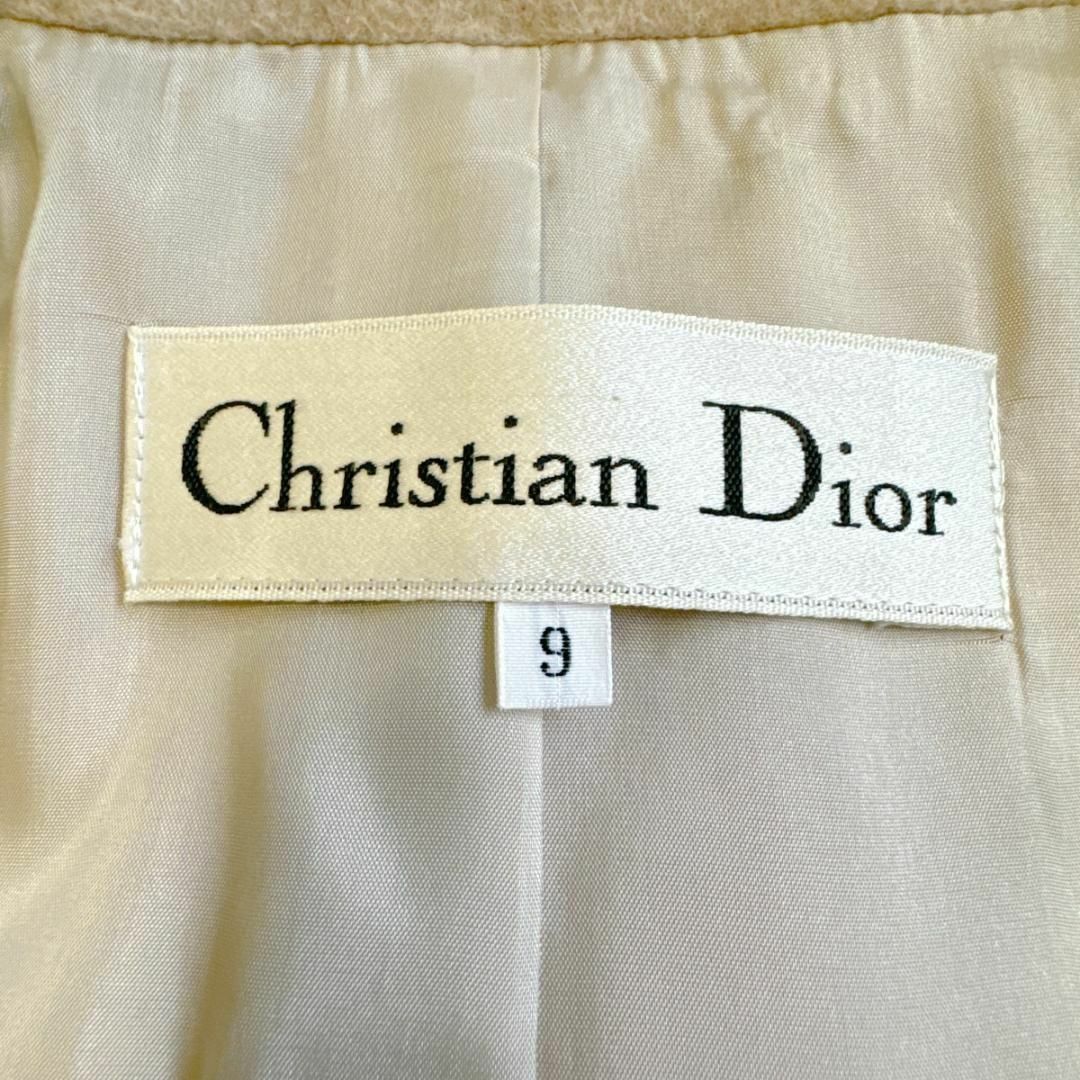 Christian Dior(クリスチャンディオール)のクリスチャンディオール ロングコート CDロゴボタン ダブル ベージュ レディースのジャケット/アウター(ロングコート)の商品写真