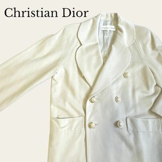 クリスチャンディオール(Christian Dior)のクリスチャンディオール ロングコート CDロゴボタン ダブル ベージュ(ロングコート)