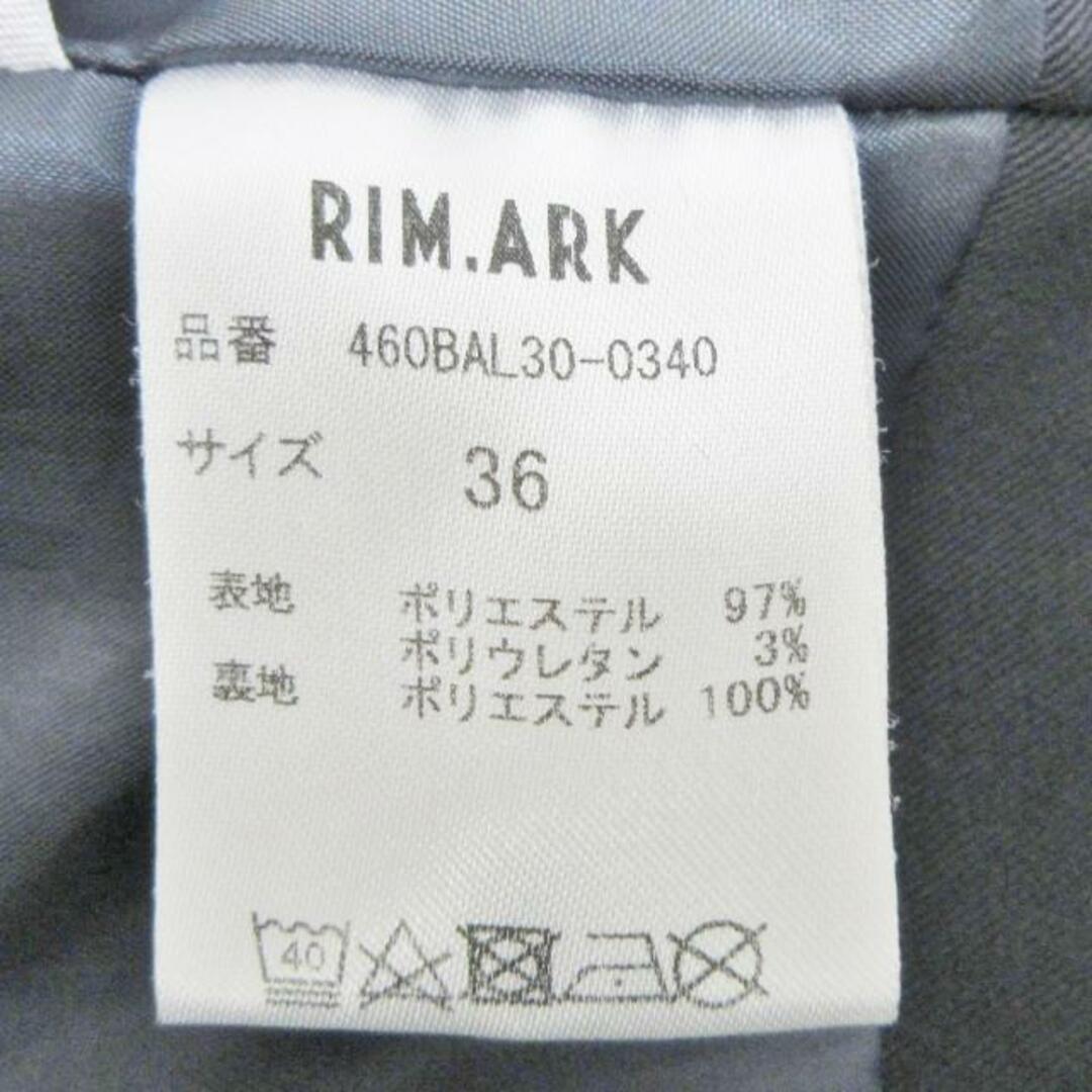 RIM.ARK(リムアーク) カットソー サイズ36 S レディース美品  - 黒×ベージュ×ブラウン 変形袖 レディースのトップス(その他)の商品写真