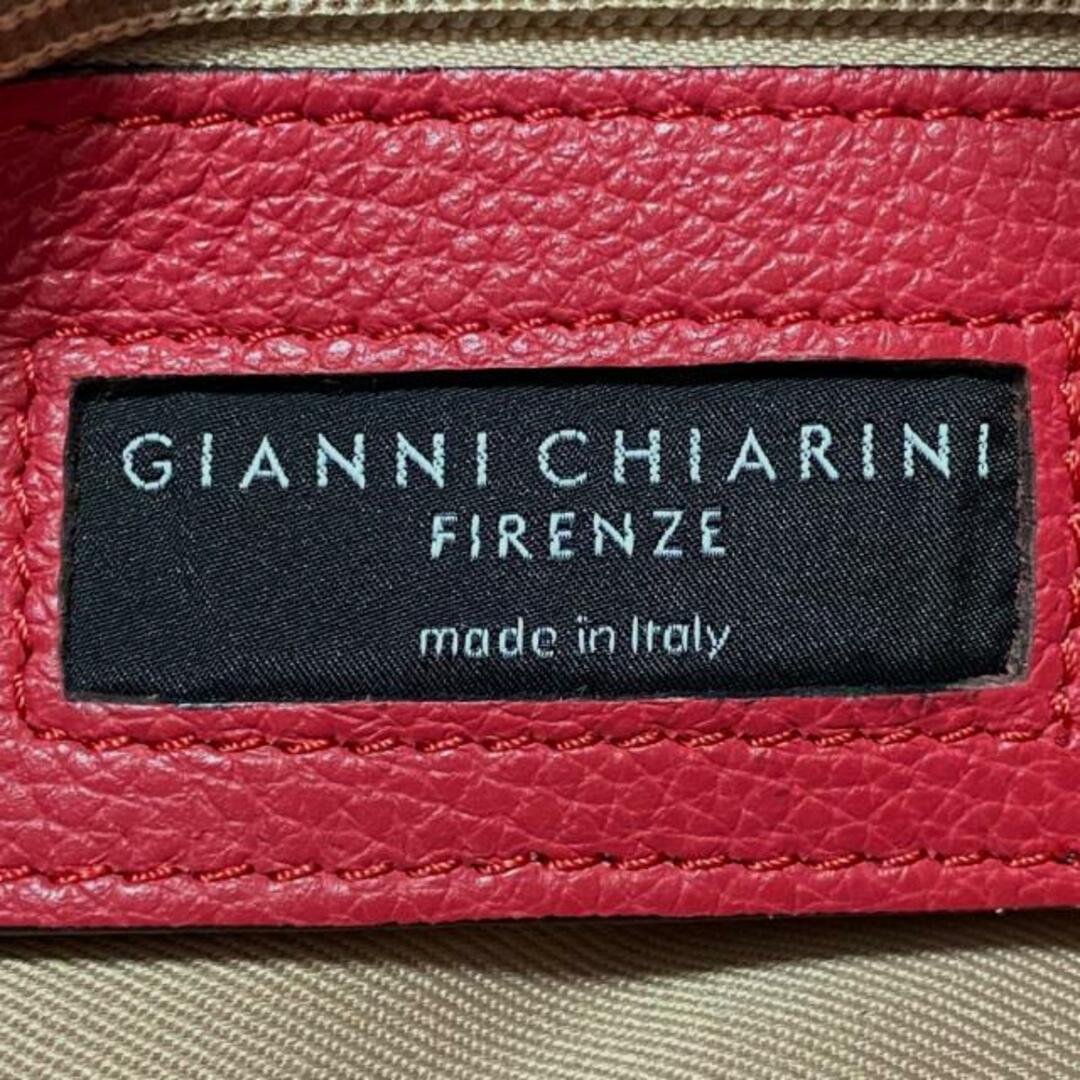 GIANNICHIARINI(ジャンニキャリーニ/ジャンニキアリーニ) ハンドバッグ - レッド レザー レディースのバッグ(ハンドバッグ)の商品写真