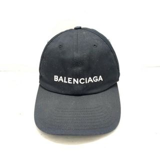 Balenciaga - BALENCIAGA(バレンシアガ) キャップ - 黒×白 コットン