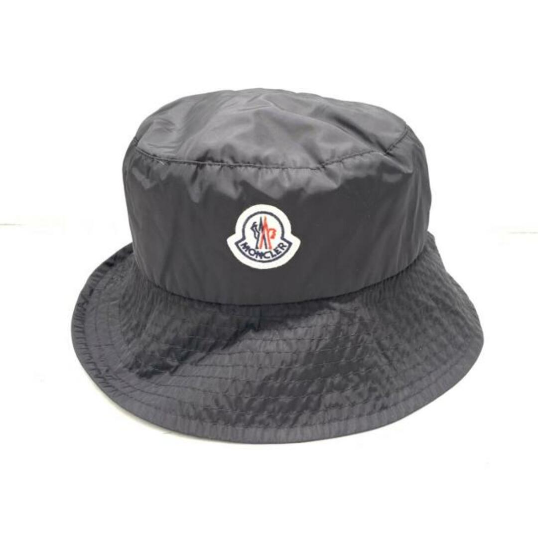 MONCLER(モンクレール)のMONCLER(モンクレール) 帽子 M - 黒 帽子 (その他) ナイロン レディースの帽子(その他)の商品写真