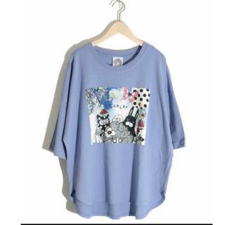 スカラー(ScoLar)のスカラー  ScoLarキャラクター大集合アップリケTシャツ(Tシャツ(半袖/袖なし))